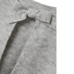 New Nlfbowback strikket genser til barn, Light Grey Melange Penklær Jente 8-16 År | Penklær Baby Gutt