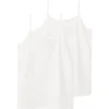 Hot Nlfnove 2-pack singlet til barn, White Alyssum T-skjorte Jente 8-16 År | T-skjorter & Singleter Jente