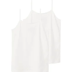 Hot Nlfnove 2-pack singlet til barn, White Alyssum T-skjorte Jente 8-16 År | T-skjorter & Singleter Jente