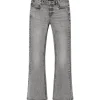 Outlet Nlftianna boot-cut jeans til barn, Light Grey Denim Bukser Jente 8-16 År | Bukser Baby Gutt