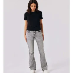 Outlet Nlftianna boot-cut jeans til barn, Light Grey Denim Bukser Jente 8-16 År | Bukser Baby Gutt