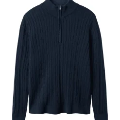 Outlet Nlmhabel genser m/ half-zip til barn, Dark Sapphire Penklær Gutt 8-16 År | Penklær Baby Gutt