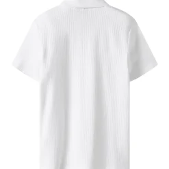 New Nlmhaipe kortermet poloskjorte, Bright White Penklær Gutt | Skjorter Gutt