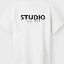 Discount Nlmstudio t-skjorte til barn, Bright White T-skjorte Gutt 8-16 År | T-skjorter Gutt