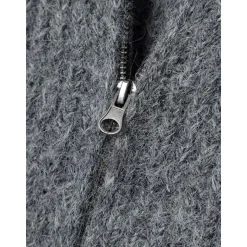 New Nulo half-zip genser til barn, dark grey mel. Gensere Jente 8-16 År | Gensere & Overdeler Gutt