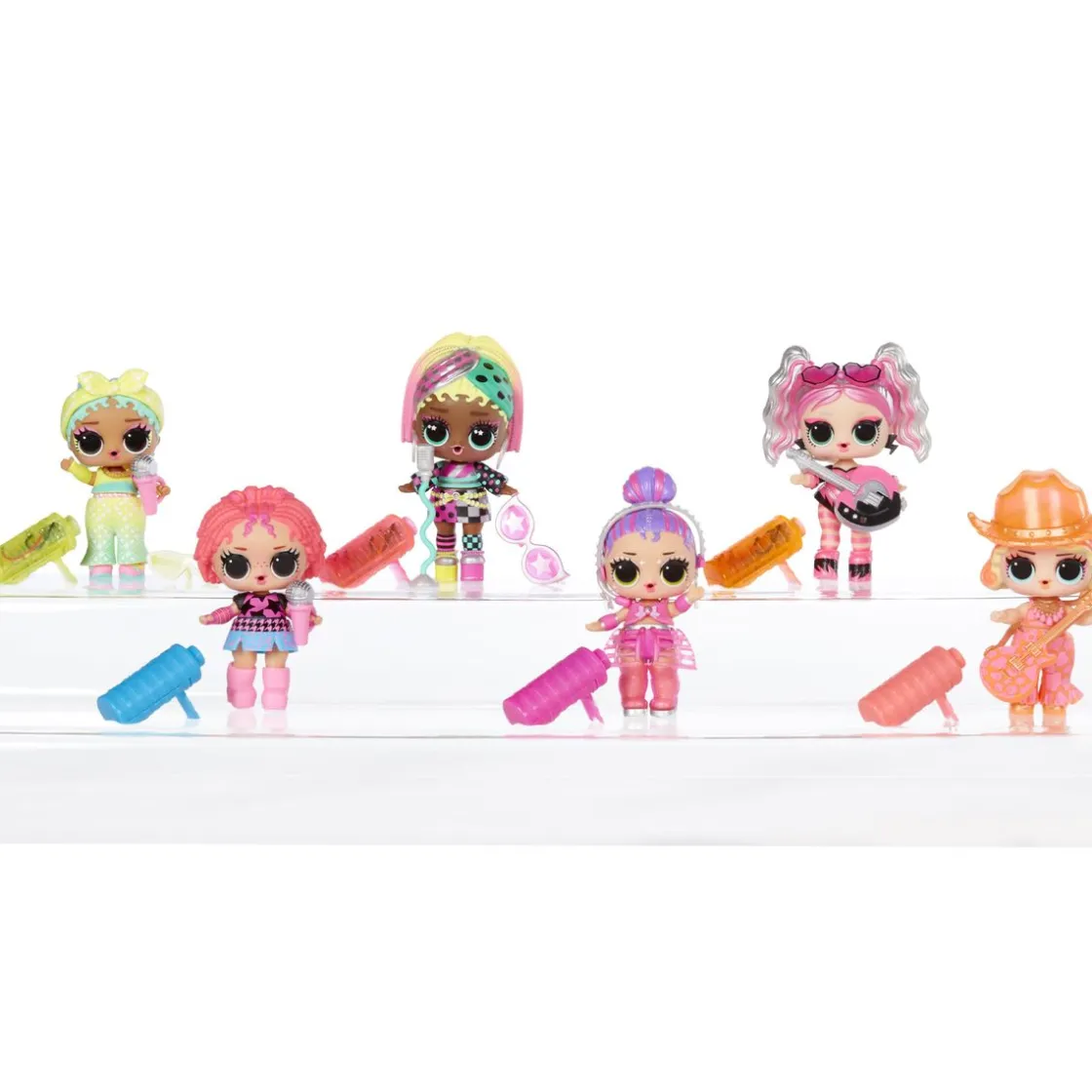 Clearance Neon Pop Stars Tots Asst PDQ Dukker Og Tilbehør