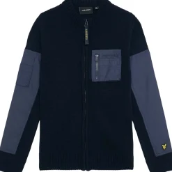 Sale full-zip genser til barn, dark navy Gensere Gutt 8-16 År | Gensere & Overdeler Gutt