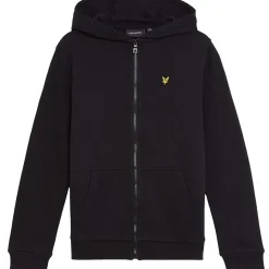 Outlet hettegenser m/zip til barn og ungdom, jet black Gensere Gutt 8-16 År | Gensere & Overdeler Gutt