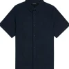 Hot kortermet skjorte i lin, Dark Navy Skjorter Gutt 8-16 År | Skjorter Gutt