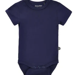 Best kortermet body i bambus, Dark Navy Kort | Kortermet Baby Gutt