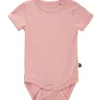 Fashion kortermet body i bambus, Misty Rose Kortermet Baby Jente | Bodyer Baby Jente