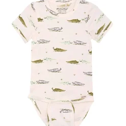 Sale kortermet body med krokodille, pristine Kort | Kortermet Baby Gutt