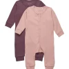 Online 2-pack heldress til baby, Misty Rose Heldresser & Pyjamaser Jente