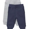 Outlet 2-pack joggebukse til baby, Dark Navy Bukser & Tights Baby Jente | Bukser Baby Gutt