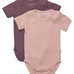 Clearance 2-pack kortermet body, Misty Rose Kortermet Baby Jente | Bodyer Baby Jente