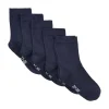 Clearance 5-pack sokker til barn, Dark Navy Sokker Jente 8- 16 År | Sokker Jente