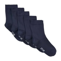 Clearance 5-pack sokker til barn, Dark Navy Sokker Jente 8- 16 År | Sokker Jente