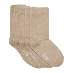 Outlet 5-pack sokker til barn, Silver Mink Melange Sokker Jente 8- 16 År | Sokker Jente