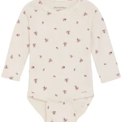 Outlet Rib body m/marihøne, White Swan Bodyer Baby Jente