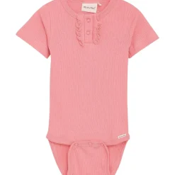 Online Rib kortermet body, Strawberry Pink Kortermet Baby Jente | Bodyer Baby Jente