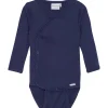 Outlet Rib omslagsbody, Dark Navy Bodyer Baby Jente | Bodyer Baby Gutt