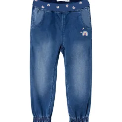 Clearance Bella 2249 baggy jeans til småbarn, medium blue Bukser & Tights Jente | Bukser & Tights Baby Jente