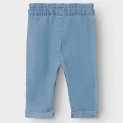 Online Bella 4556 baggy jeans til baby, light blue denim Bukser & Tights Baby Jente | Bukser Baby Gutt