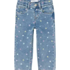 New Bella 3555 mom jeans til småbarn, medium blue Bukser & Tights Jente | Bukser & Tights Baby Jente