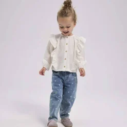 New Bella 3555 mom jeans til småbarn, medium blue Bukser & Tights Jente | Bukser & Tights Baby Jente
