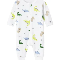 Outlet Dino pyjamas/heldress, bright white Heldresser & Pyjamaser Gutt