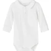 Clearance Holger body med krage, bright white Penklær Gutt | Skjorter Gutt
