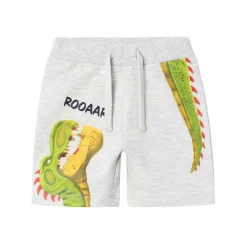 Discount Meir Gigantosaurus shorts småbarn, light grey Shortser Gutt | Shortser Baby Gutt