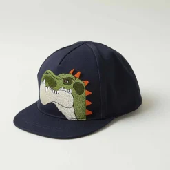 Clearance Monte Gigantosaurus caps, dark sapphire Caps Barn | Solhatter Baby