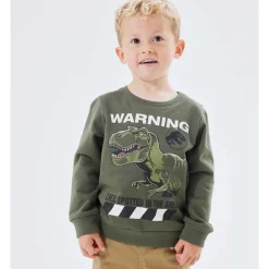 Hot Nat Jurassic sweatshirt til småbarn, beetle Gensere & Overdeler Gutt | Gensere Baby Gutt