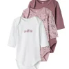 Discount Nbfbody Flower 3-pack body, Grape Shake Bodyer Baby Jente