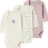 Outlet Nbfbody 3-pack body, Jet Stream Bodyer Baby Jente