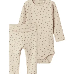 Clearance Nbfnoella body og leggings sett, Peyote Melange Bukser & Tights Baby Jente | Bukser Baby Gutt