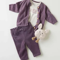Best Nbfonema strikket cardigan til baby, Arctic Dusk Penklær Baby Jente | Penklær Baby Gutt