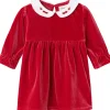 Outlet Nbfrinna velourkjole til baby, Jester Red Juleantrekk Til Baby Jente | Penklær Baby Jente