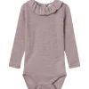 New Nbfwang body i ull m/krage, Purple Dove Ullbody Og Ullgensere Baby | Penklær Baby Jente