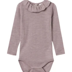 New Nbfwang body i ull m/krage, Purple Dove Ullbody Og Ullgensere Baby | Penklær Baby Jente