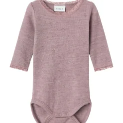 Outlet Nbfwang Needle body i ull, Purple Dove Ullbody Og Ullgensere Baby | Ullbodyer Baby Jente