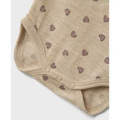 Hot Nbfwang Rib body i ull m/hjerter, Pure Cashmere Ullbody Og Ullgensere Baby | Ullbodyer Baby Jente