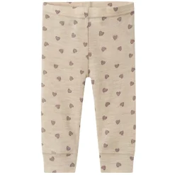 Discount Nbfwang Rib leggings i ull m/hjerter, Pure Cashmere Ullbukser Baby | Ullbukser Gutt 3-10 År