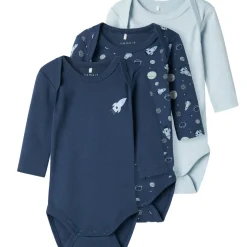Clearance Nbmbody Space 3-pack body, Dark Denim Bodyer Baby Jente | Bodyer Baby Gutt