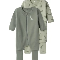 Discount Nbmnightsuit 2-pack heldress/pyjamas, Agave Green Heldresser & Pyjamaser Gutt