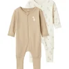 New Nbnnightsuit 2-pack pyjamas/heldress, Jet Stream Heldresser & Pyjamaser Jente | Heldresser & Pyjamaser Gutt