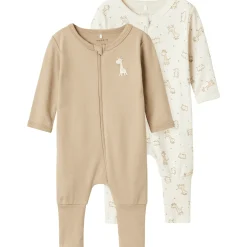 New Nbnnightsuit 2-pack pyjamas/heldress, Jet Stream Heldresser & Pyjamaser Jente | Heldresser & Pyjamaser Gutt
