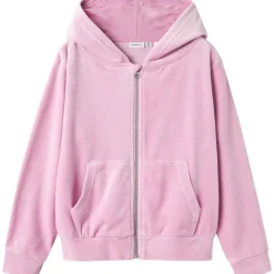 Best Nkflulone velour zip-jakke, Pastel Lavender Gensere Jente 8-16 År | Gensere & Overdeler Gutt