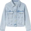 Fashion Nkfmila denimjakke til barn, Light Blue Bleached Jakker Barn